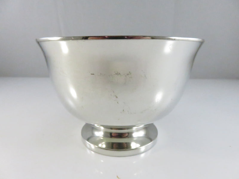 North Carolina State University Pewter Presentation Bowl 95% Tin Universal Footed Trinket Trophy Style Deco