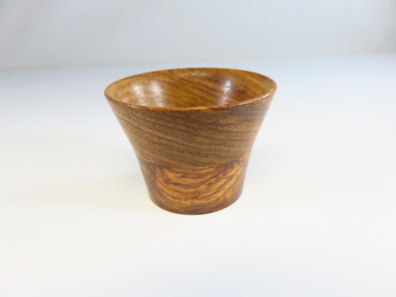 Handmade Turned Wood Small Shot Glass Signed Henry 108