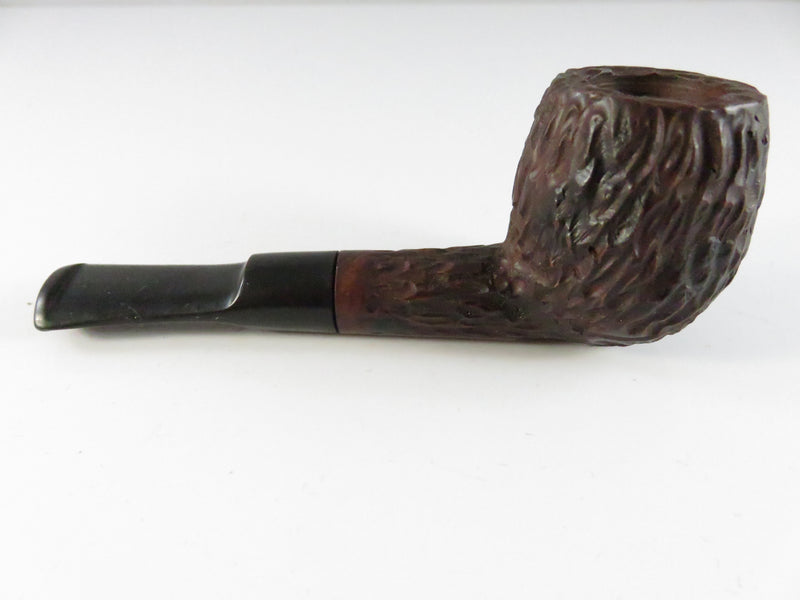 Vintage Rusticated Briar Nosewarmer Pipe Italy 4 Inch Tobacco Pipe Carved Billiard Style
