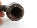 Vintage Rusticated Briar Nosewarmer Pipe Italy 4 Inch Tobacco Pipe Carved Billiard Style