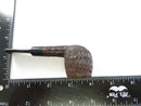 Vintage Rusticated Briar Nosewarmer Pipe Italy 4 Inch Tobacco Pipe Carved Billiard Style