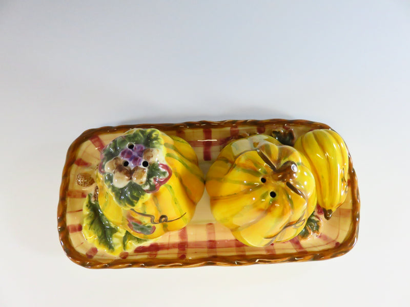 Bella Casa by Ganz Autumn Gourds Salt & Pepper Shaker Set