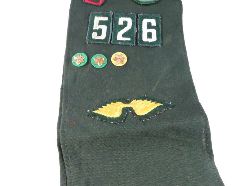 Girl Scout Junior Penn Laurel Sash With Troop Numbers Stars And Brownie Wings 1980s–1990s