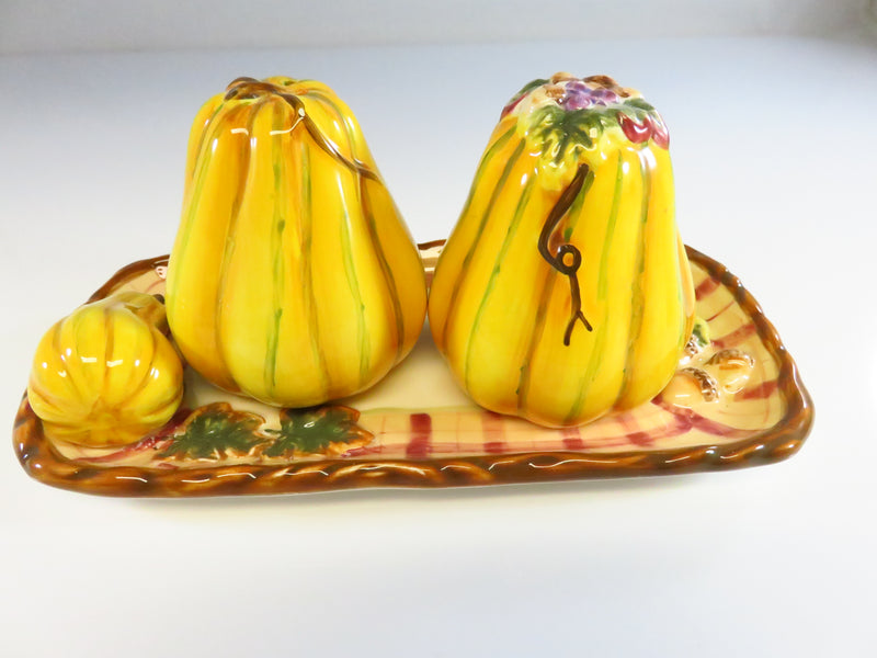 Bella Casa by Ganz Autumn Gourds Salt & Pepper Shaker Set