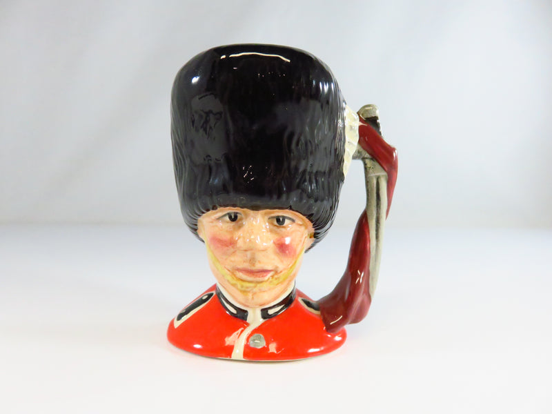 Royal Doulton The Guardsman D6772 2nd Version Miniature Character Toby Jug