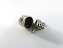 Vintage Sterling Prayer Box Pendant Locket Pierced Floral Design Hinged Lid 925