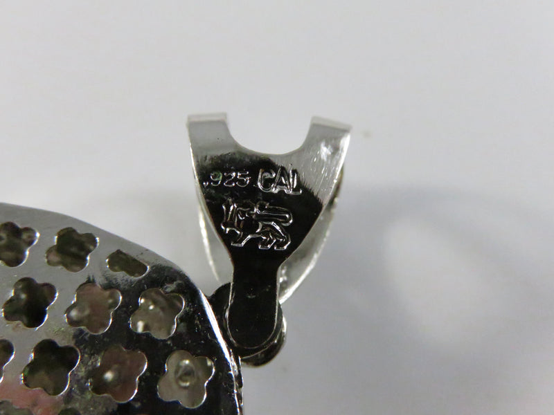 White Ice “Jesus Face” Pendant – 925 Sterling Silver Rhodium Plated, Hip-Hop Iced Out 3⅛″