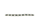 Bracelet with turquoise stones on a white background