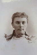 Woman In Pose Necklace, Frill, Antique Cabinet Card Philbrick Biddeford Main product image for Just Stuff I Sell, clear front view, neutral background, original listing photo, optimized descriptive alt text, centered composition variant 2