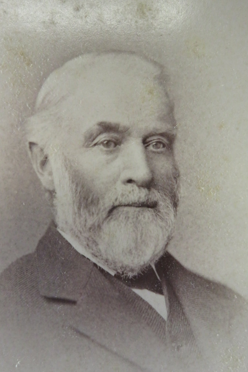 Distinguished Old Man in Suit Antique Cabinet Card Lamson Portland Maine