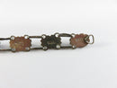Vintage Southwestern Sterling Silver Needlepoint Turquoise Link Bracelet for Repair
