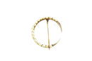 Antique Pearl Decorated Crescent Moon Brooch in 10K Yellow Gold — Jewelry & Watches:Vintage & Antique Jewelry:Fine:Victorian,