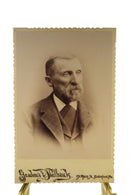 Antique Cabinet Card Distinguished Fancy Man Gardner and Philbrick Biddeford Mai — front view