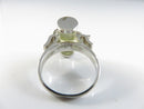 Sterling Silver Elise Adoree Quartz Tube Ring With Diamond Accents 925 RT Size 6.75 Repair Piece