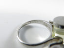Sterling Silver Elise Adoree Quartz Tube Ring With Diamond Accents 925 RT Size 6.75 Repair Piece