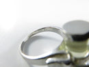 Sterling Silver Elise Adoree Quartz Tube Ring With Diamond Accents 925 RT Size 6.75 Repair Piece