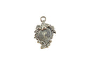 Vintage Sterling Silver Monogram "C" Vanity Charm Pendant By IC — Sterling Silver, Silver — front view