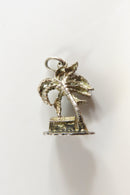 Vintage Silver Martinique 3D Palm Tree Charm with Cabin product image for Just Stuff I Sell, clear front view, neutral background, original listing photo, optimized descriptive alt text, centered composition variant 5