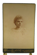 18 Year Old Girl Pearl Necklace Antique Cabinet Card Chandler & Scheetz product image for Just Stuff I Sell, clear front view, neutral background, original listing photo, optimized descriptive alt text, centered composition