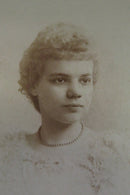 18 Year Old Girl Pearl Necklace Antique Cabinet Card Chandler & Scheetz product image for Just Stuff I Sell, clear front view, neutral background, original listing photo, optimized descriptive alt text, centered composition variant 2