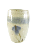 Jug-Town Ware Pottery Barrel-Form Tumbler 5 Inch Handmade Stoneware Cup Stamped Base