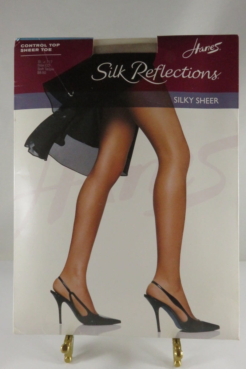 4 Packs c2010 Hanes Silk Reflections Silky Sheer Pantyhose Size CD Style 717 & 715