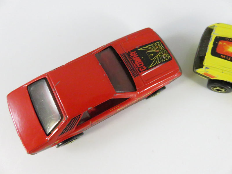 Hot Wheels 1979 Mustang & Cobra Photo Finish Race Set Pair Hong Kong Diecast Cars