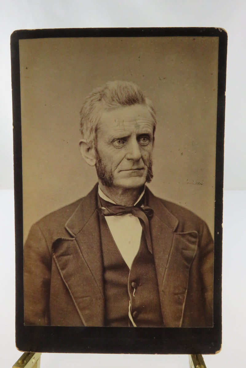 Baggy Eyed Old Man Antique Cabinet Card B.B. Tiffany, Indiana PA