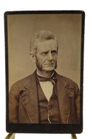 Baggy Eyed Old Man Antique Cabinet Card B.B. Tiffany, Indiana PA — front view