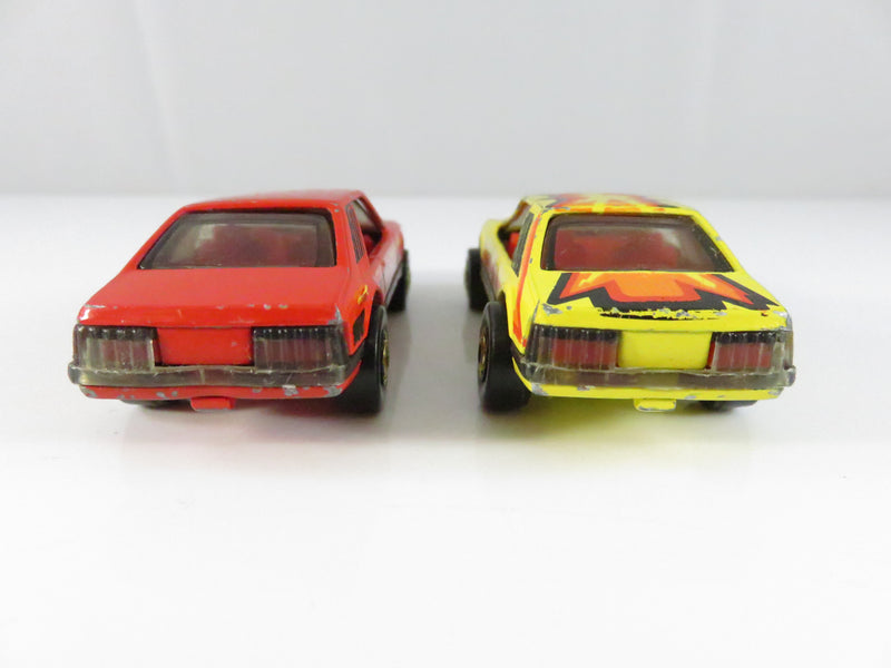 Hot Wheels 1979 Mustang & Cobra Photo Finish Race Set Pair Hong Kong Diecast Cars