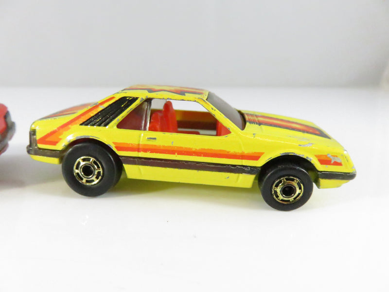 Hot Wheels 1979 Mustang & Cobra Photo Finish Race Set Pair Hong Kong Diecast Cars