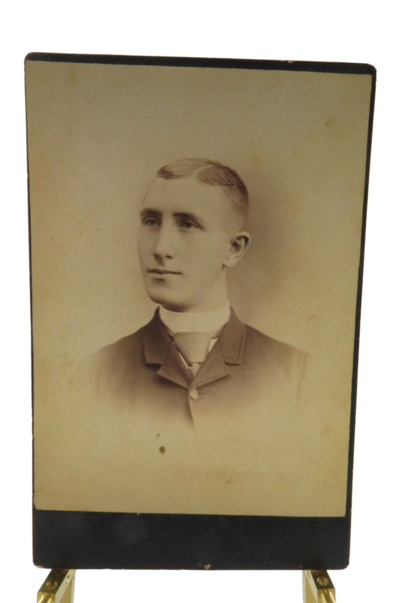 Edward Eugene Stryker Antique Cabinet Card Photo by Such's Gallery New York