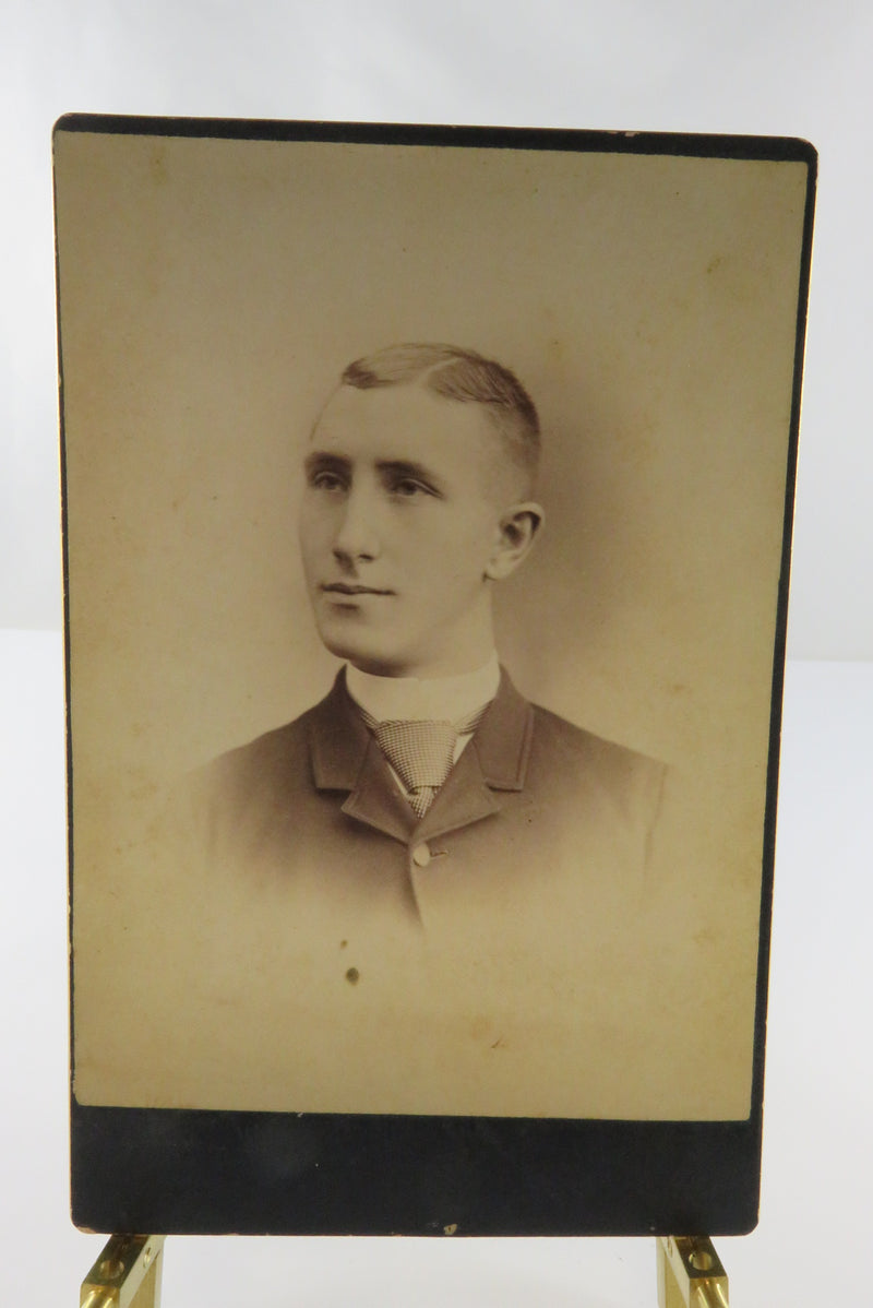 Edward Eugene Stryker Antique Cabinet Card Photo by Such's Gallery New York