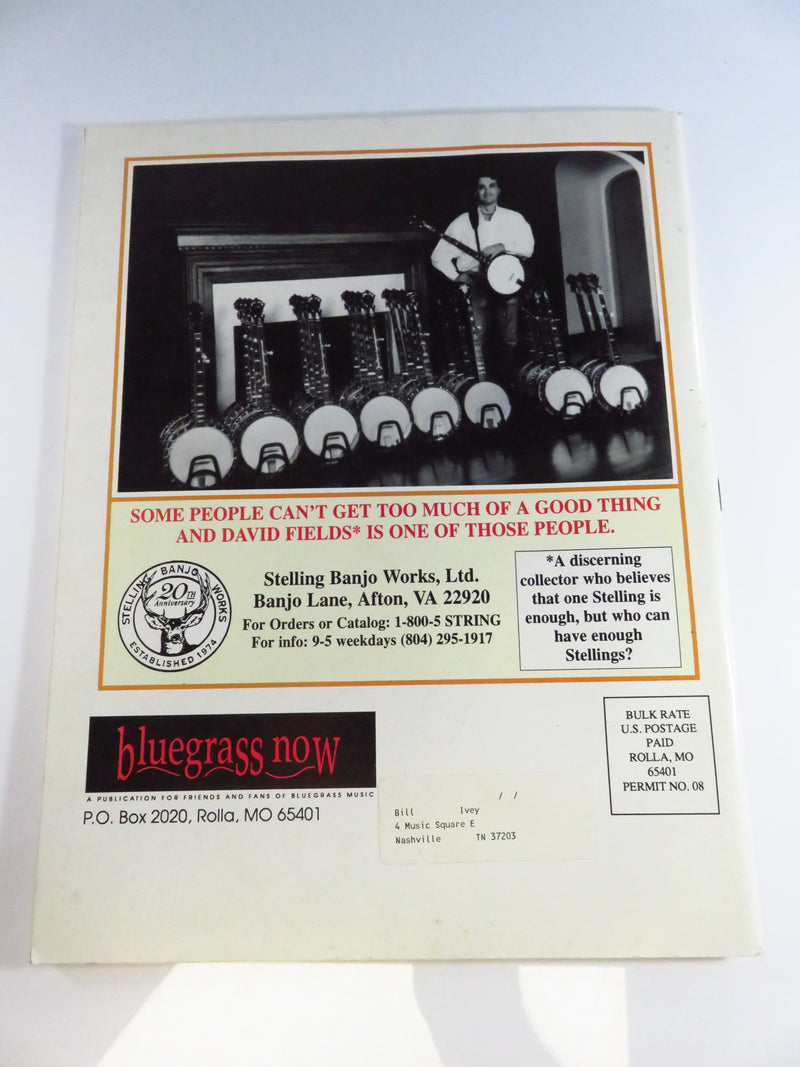 Bluegrass Now Magazine Vol 4 No 5 Sept/Oct 1994 John Harford Cover