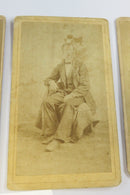 Antique CDV Lot of 3 Men and Young Man Early Cards 4 1/8" x 2 1/2" C.P. Cole product image for Just Stuff I Sell, clear front view, neutral background, original listing photo, optimized descriptive alt text, centered composition variant 2
