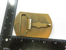 Vintage Page Engineering Co. Copper Tone Belt Buckle Industrial Dragline Design