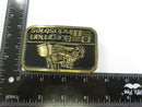 Vintage Solid Brass Burgman Engineering Co. Belt Buckle by Dyna Buckle Provo Utah