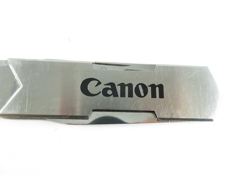 Canon Stainless Steel Letter Opener Knife Multi-Tool c1980 Promotional Barlow Japan