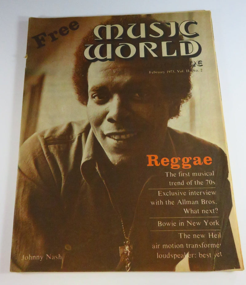 Music World Magazine February 1971 Vol 11 No 2 Johnny Nash Cover, Dr Hook