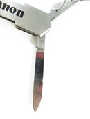 Canon Stainless Steel Letter Opener Knife Multi-Tool c1980 Promotional Barlow Japan