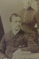 2 Men 2 Women in Pose Antique Cabinet Card Borrell Providence RI product image for Just Stuff I Sell, clear front view, neutral background, original listing photo, optimized descriptive alt text, centered composition variant 4