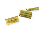 Brass Gillette Diamond Arrow Safety Razor For Parts or Repair c1920s