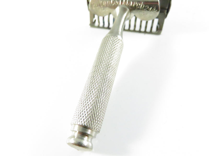 Ever-Ready 1914 Little Lather Catcher Safety Razor Nickel Plated Comb Guard American Safety Razor Co