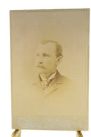 Antique Cabinet Card Middle Aged Man Looking RIght Bateham Norwalk Ohio — front view