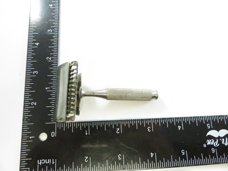 Ever-Ready 1914 Little Lather Catcher Safety Razor Nickel Plated Comb Guard American Safety Razor Co