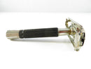 Vintage Gillette Twist-To-Open Safety Razor Black Textured Handle Silver Tone Metal Shaving Tool 3.25 Inch