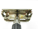 Vintage Gillette Twist-To-Open Safety Razor Black Textured Handle Silver Tone Metal Shaving Tool 3.25 Inch