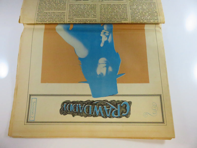 Crawdaddy Vol VI No.8 August 29, 1971 Yoko Ono & John Lennon Cover