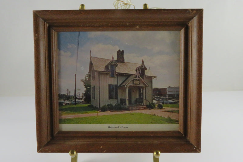 Framed 1968 the Railroad House in Sanford North Carolina Hal Tysinger Print
