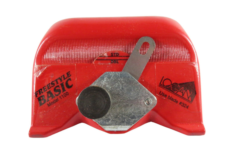 Logan Freestyle Basic Hand Held Mat Cutter Red Model 1100 Made In USA — front view